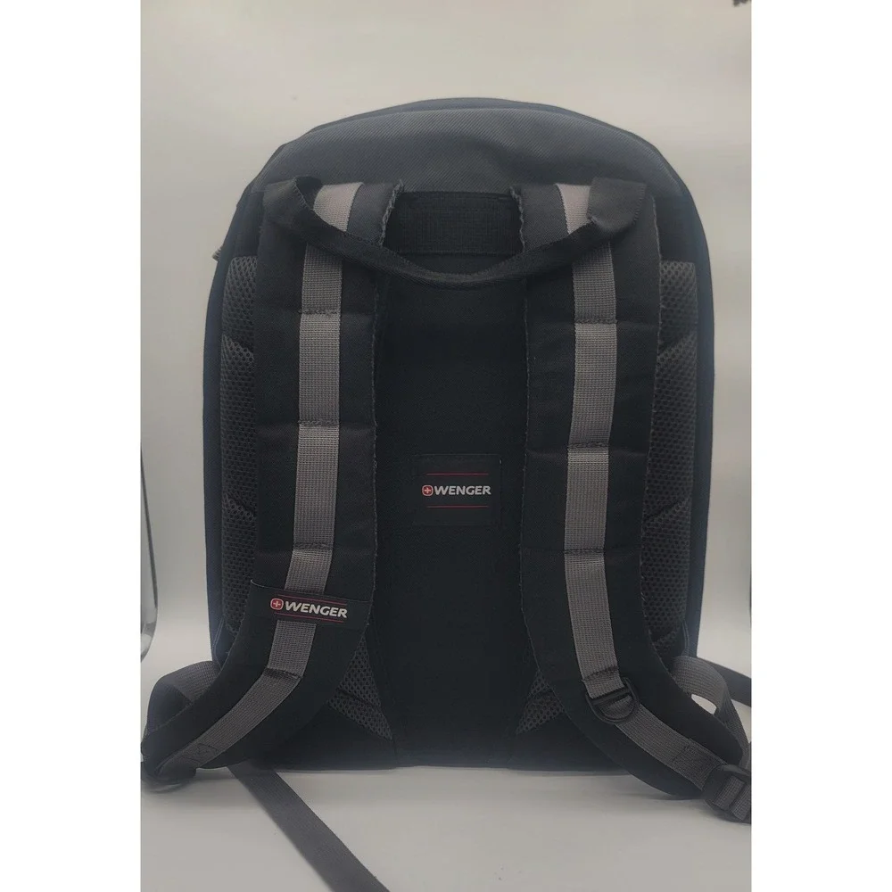 Wenger Industrial /Work Style Laptop Backpack Black‎ Travel School Work Bag
